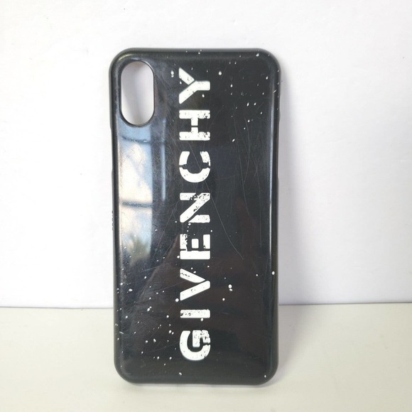Givenchy IPhone Cases X XS Cell Phone Hard Cover Black White Logo Designer - Picture 1 of 8
